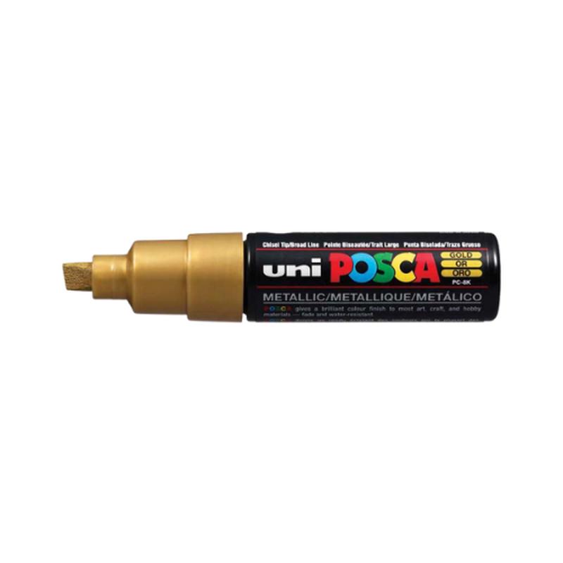 Gold - Posca Paint Markers (Chisel Tip)