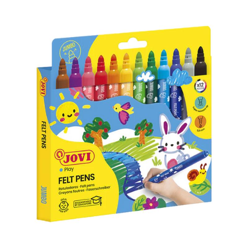 Jovi Maxi Felt Pens - Pack of 12