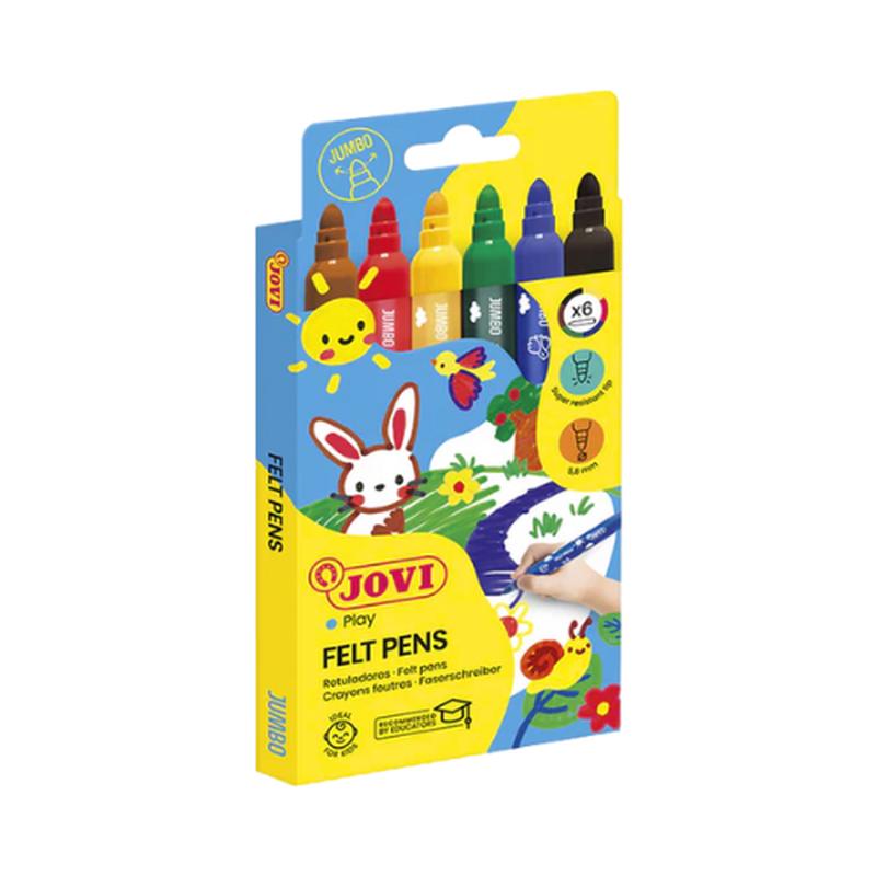 Jovi Maxi Felt Pens - Pack of 6