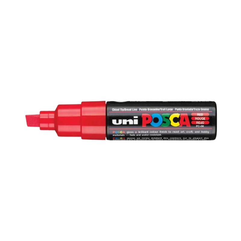 Red - Posca Paint Markers (Chisel Tip)