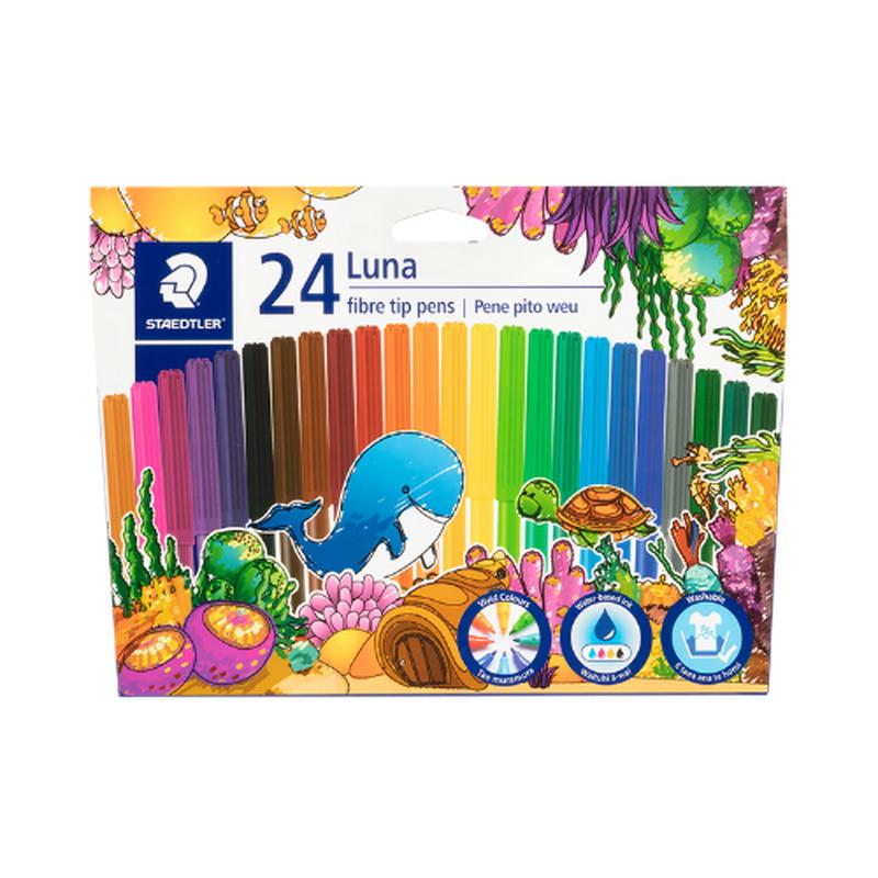 Staedtler Luna Felt Tip Markers - Pack of 24