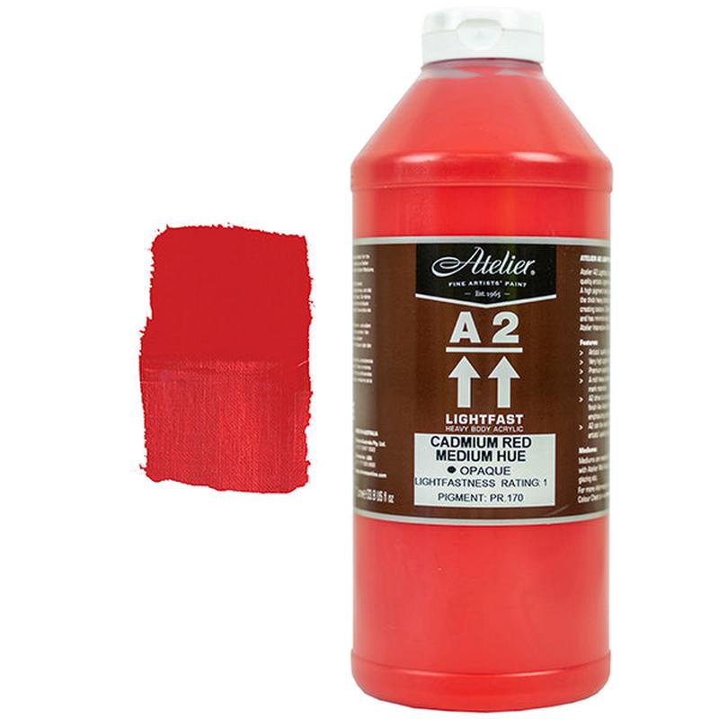 Cadmium Red Medium 1L - Chroma A2 Acrylic Paint