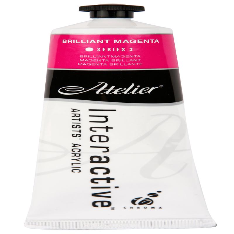 Brilliant Magenta 80ml - Atelier Acrylic Paint S3
