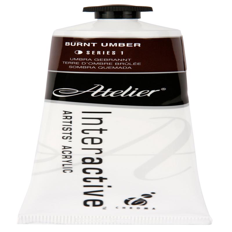 Burnt Umber 80ml - Atelier Acrylic Paint S1