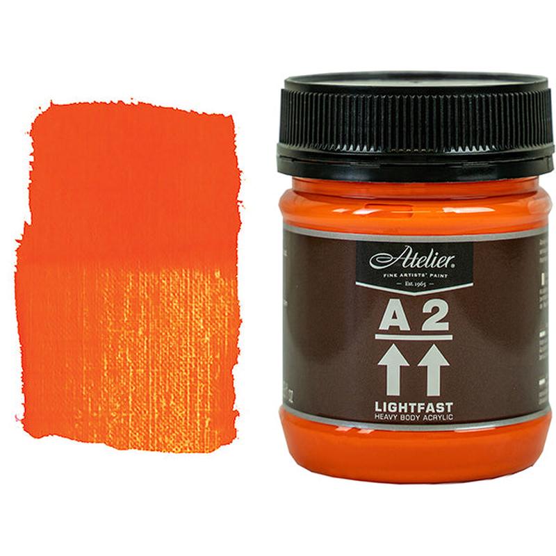 Cadmium Orange 250ml - Chroma A2 Acrylic Paint