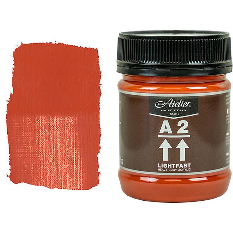 Light Red Oxide 250ml - Chroma A2 Acrylic Paint