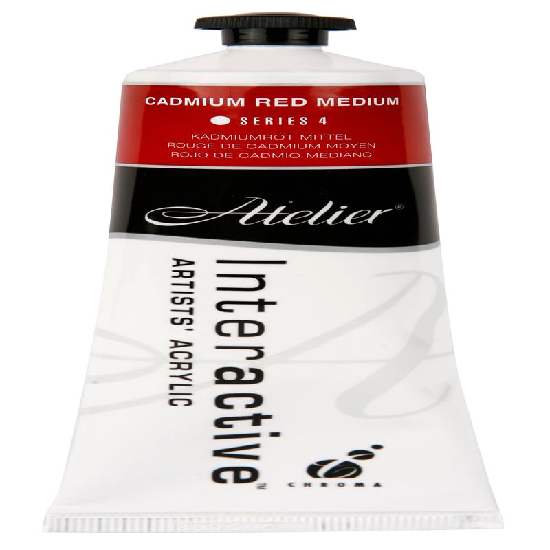 Cadmium Red Medium 80ml - Atelier Acrylic Paint S4