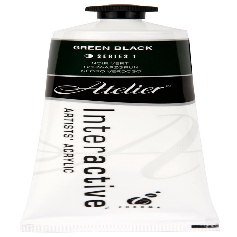 Green Black 80ml - Atelier Acrylic Paint S1