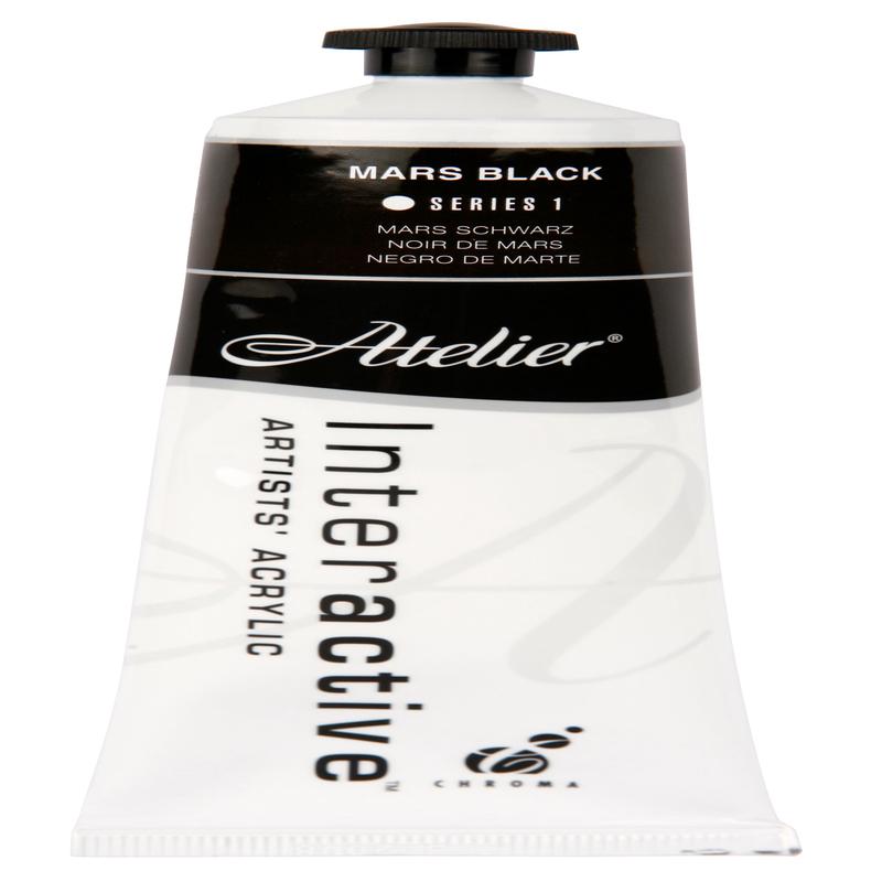 Mars Black 80ml - Atelier Acrylic Paint S1