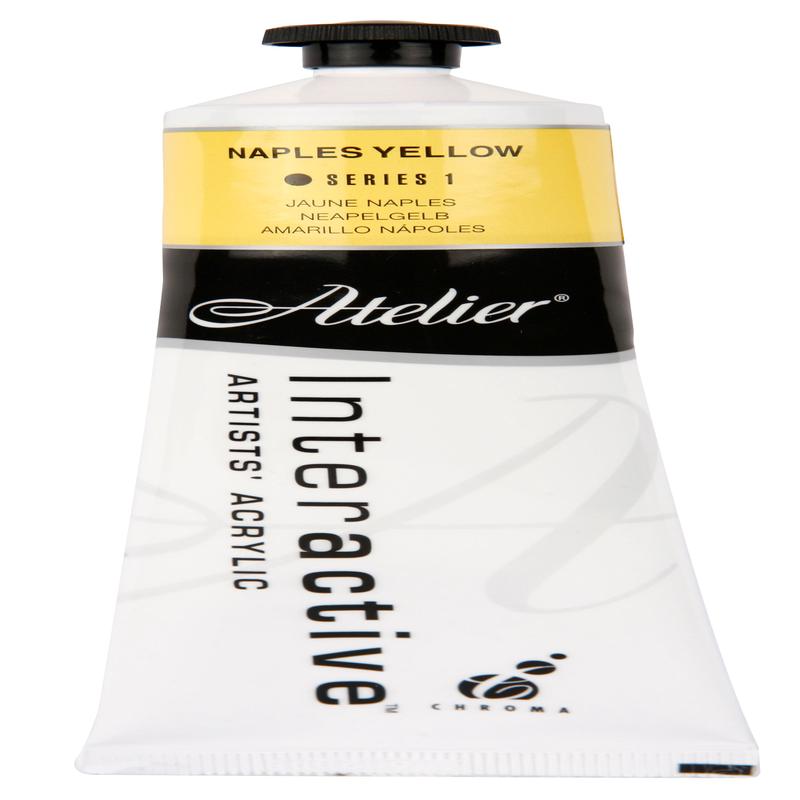 Naples Yellow 80ml - Atelier Acrylic Paint S1