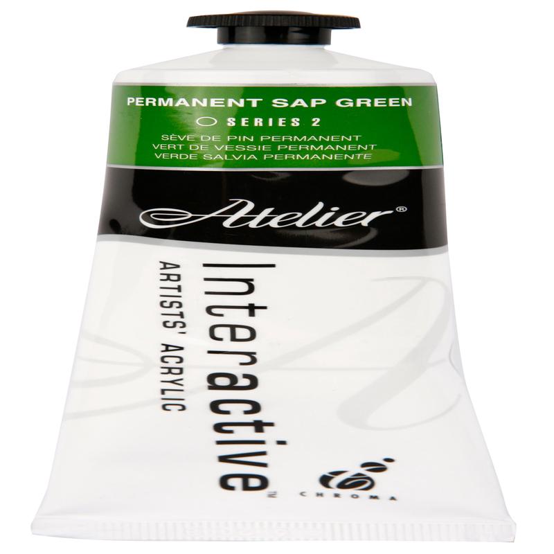 Permanent Sap Green 80ml - Atelier Acrylic Paint S2
