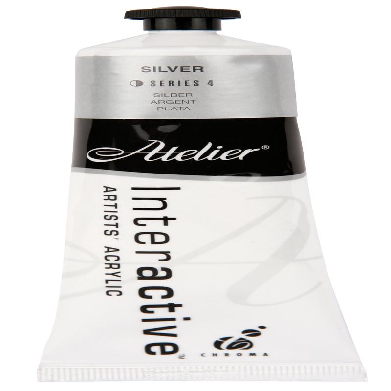 Silver 80ml - Atelier Acrylic Paint S4
