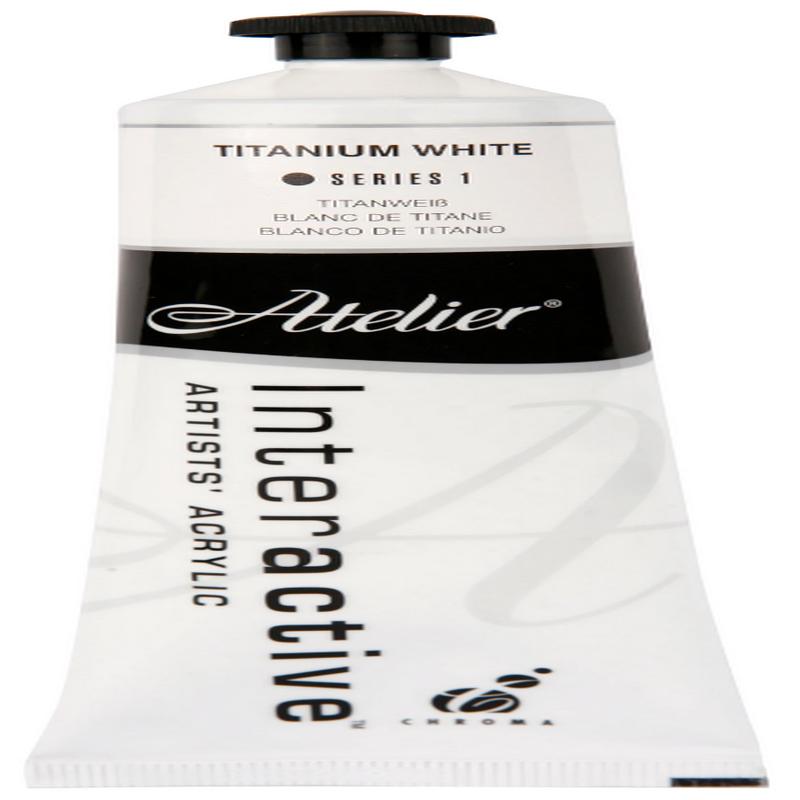 Titanium White 80ml - Atelier Acrylic Paint S1
