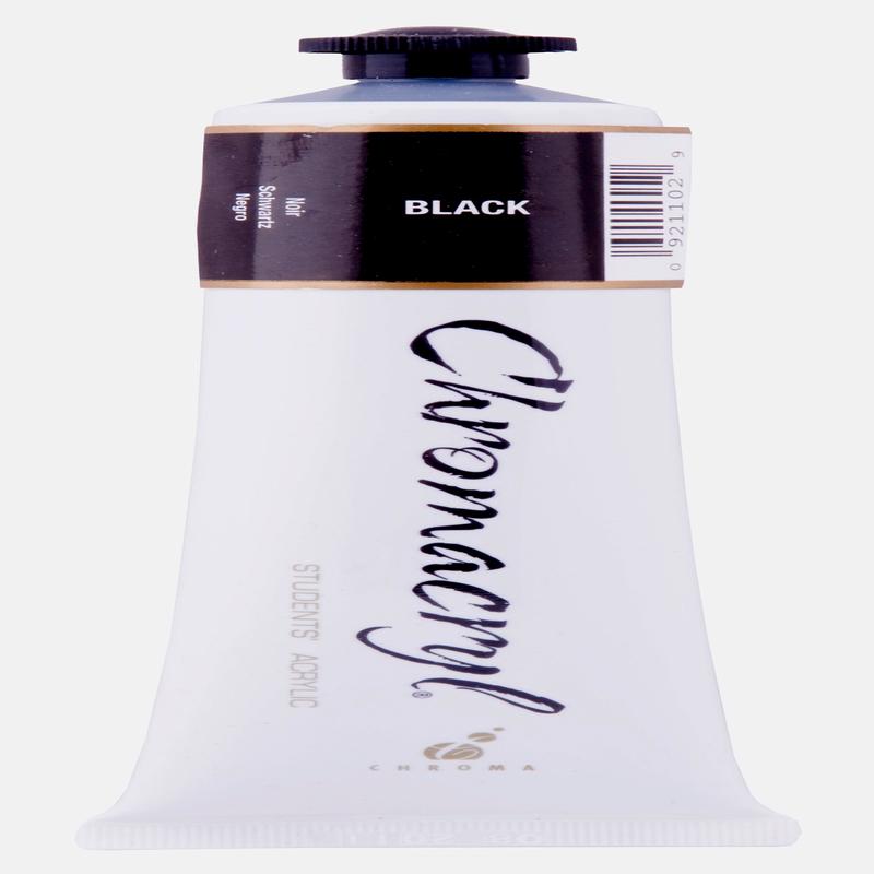 Black 75ml - Chromacryl Acrylic Paint