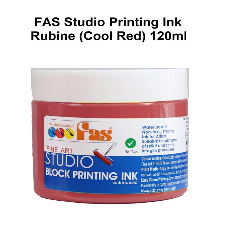 Rubine (Cool Red) 120mL - FAS Studio Printing Ink (Waterbased)