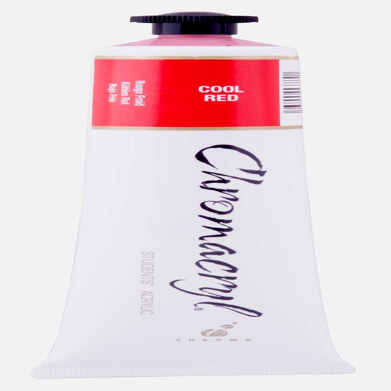 Cool Red 75ml - Chromacryl Acrylic Paint