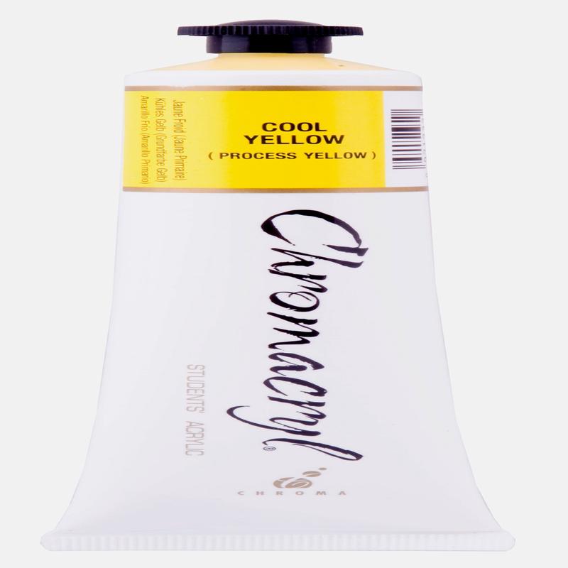 Cool Yellow 75ml - Chromacryl Acrylic Paint