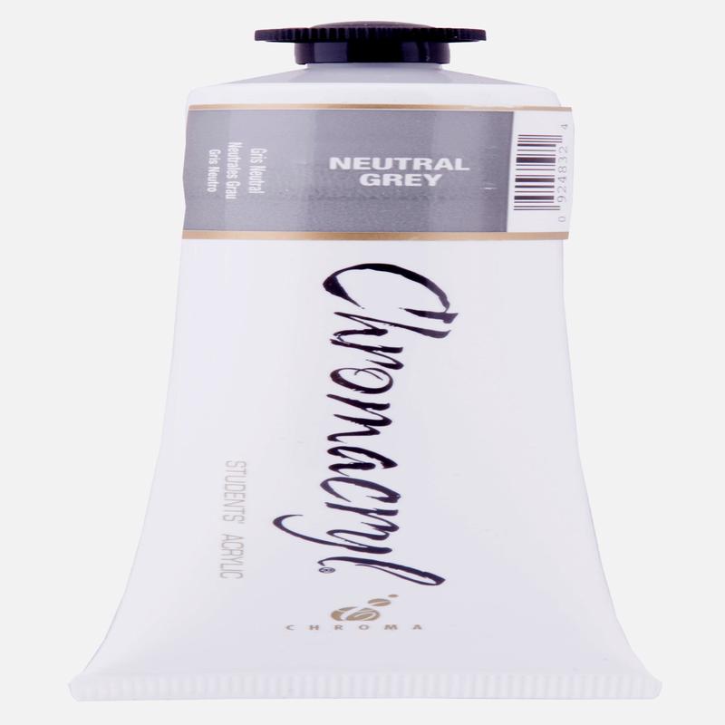 Neutral Grey 75ml - Chromacryl Acrylic Paint