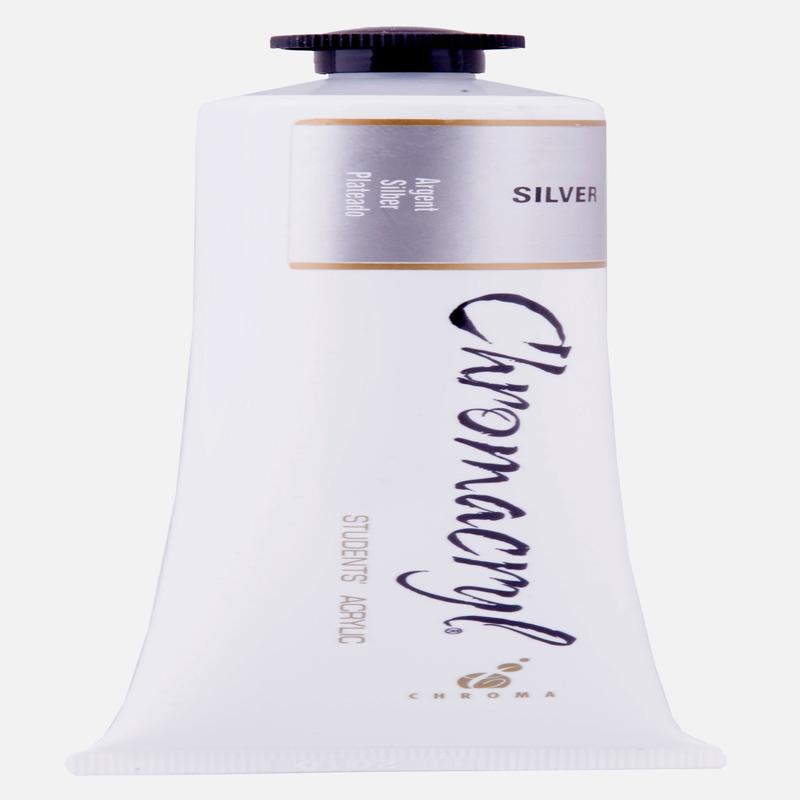 Silver 75ml - Chromacryl Acrylic Paint