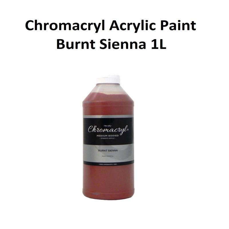 Burnt Sienna 1L - Chromacryl Acrylic Paint