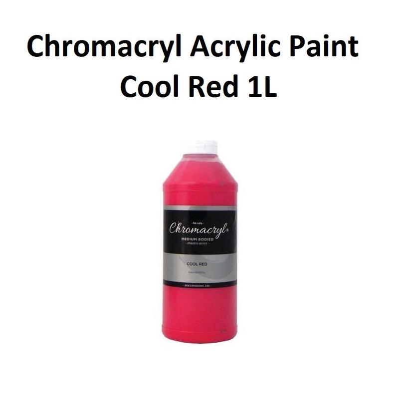 Cool Red 1L - Chromacryl Acrylic Paint