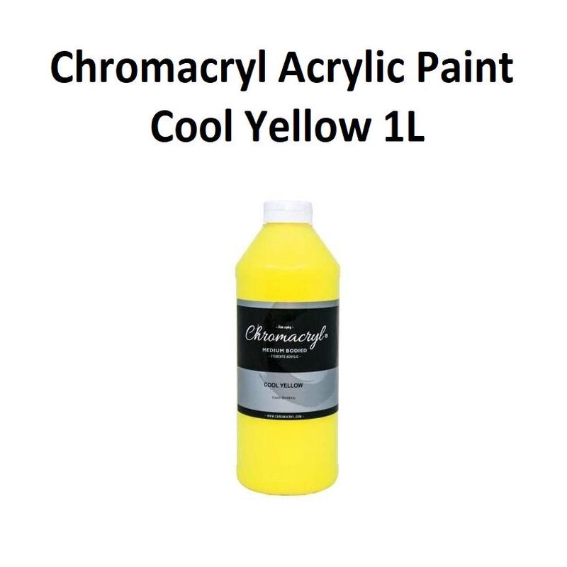 Cool Yellow 1L - Chromacryl Acrylic Paint