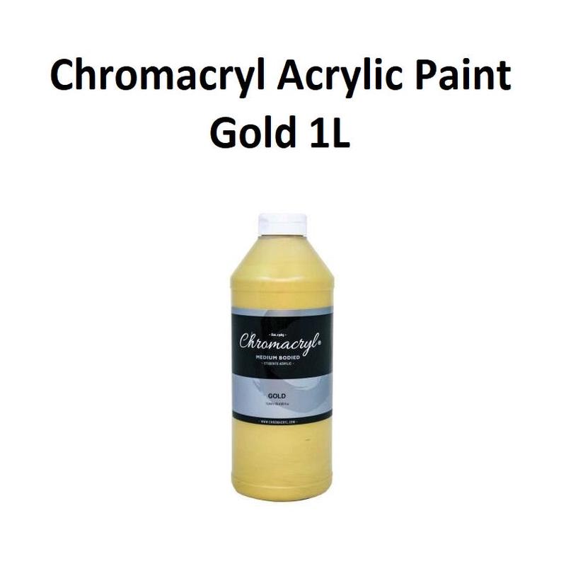 Gold 1L - Chromacryl Acrylic Paint