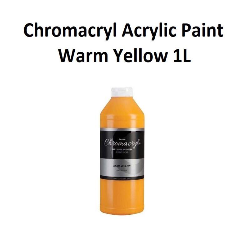 Warm Yellow 1L - Chromacryl Acrylic Paint