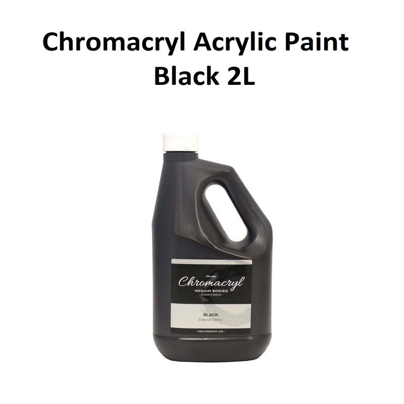 Black 2L - Chromacryl Acrylic Paint