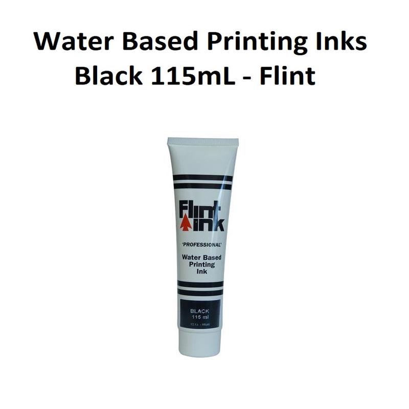 Black 115mL - Flint Water Based Printing Inks