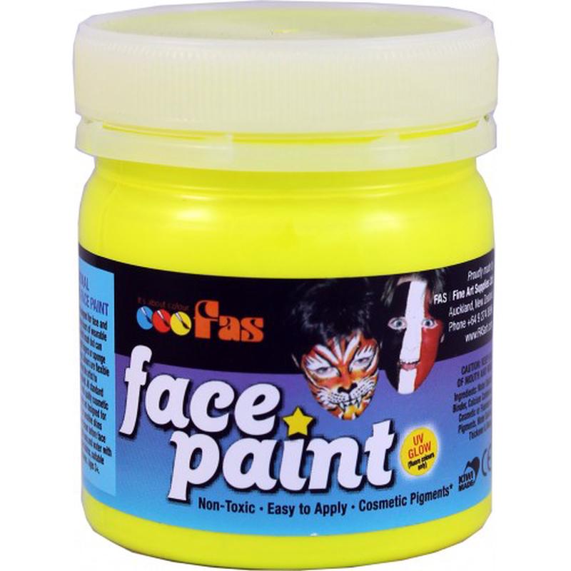 Fluoro Yellow 120mL - FAS Face Paints