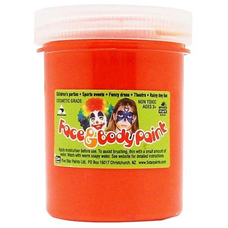 Orange 125ml - Five Star Face Paints
