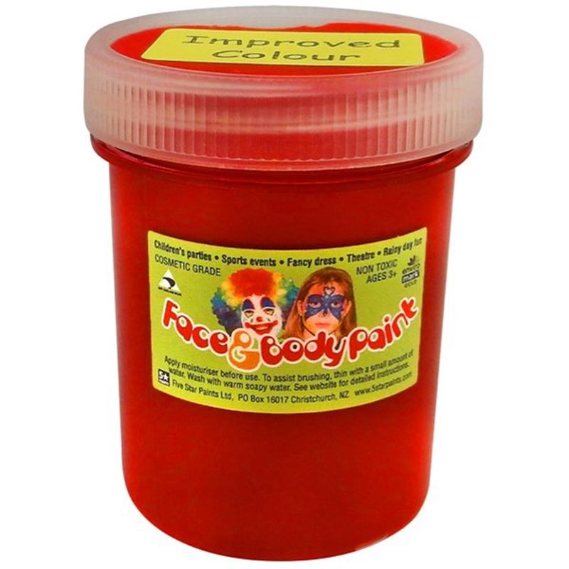 Red 125ml - Five Star Face Paints