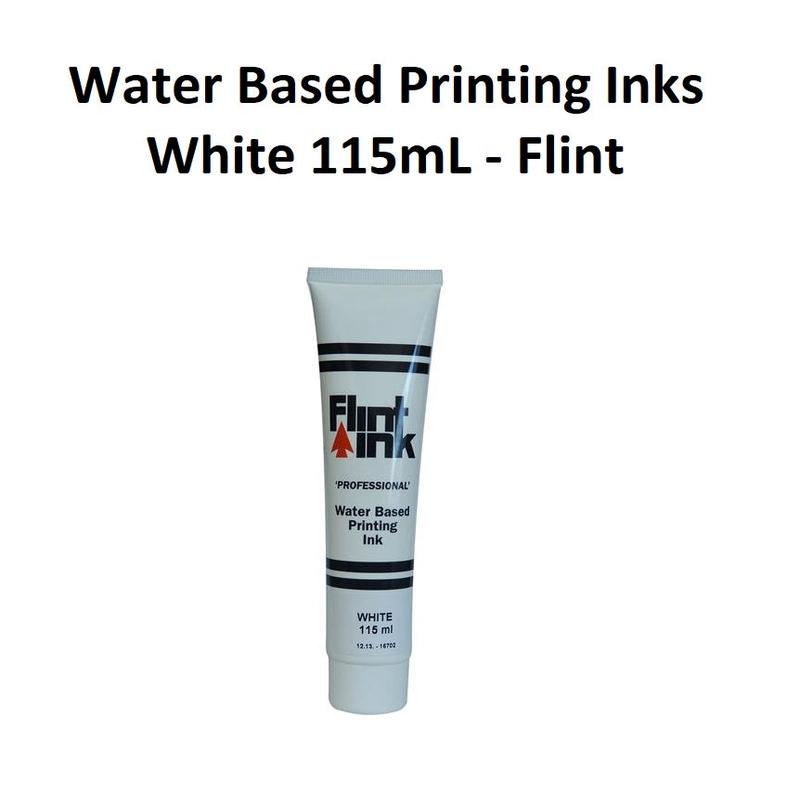 White 115mL - Flint Water Based Printing Inks