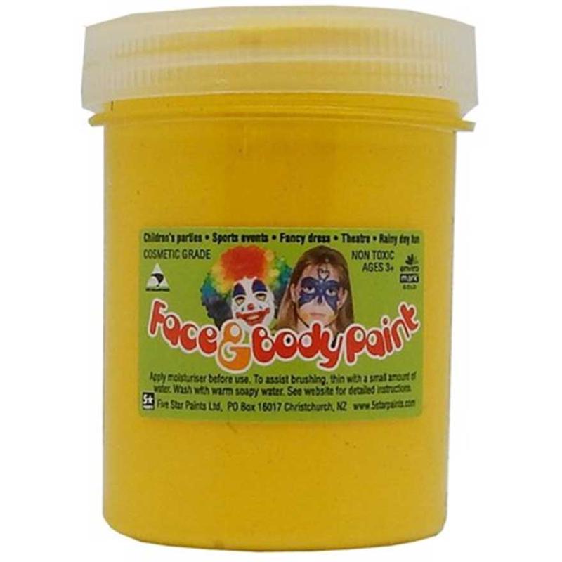 Yellow 125ml - Five Star Face Paints