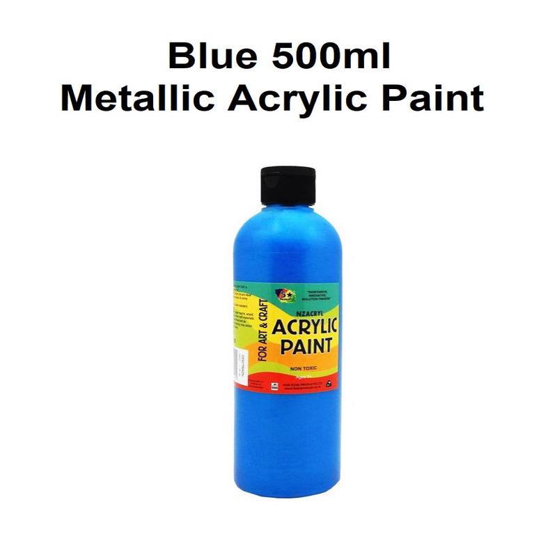 Blue 500mL - Metallic Acrylic Paint