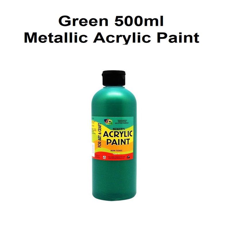Green 500mL - Metallic Acrylic Paint