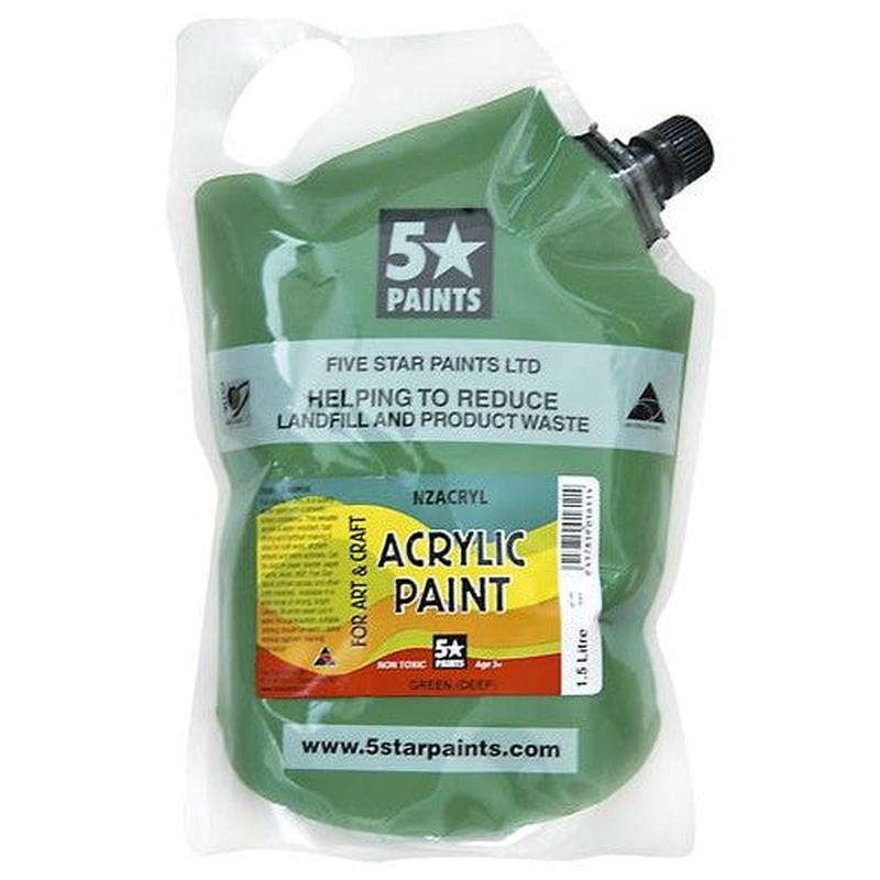 Green Deep 1.5L - Acrylic Paint Pouch (NZACRYL)