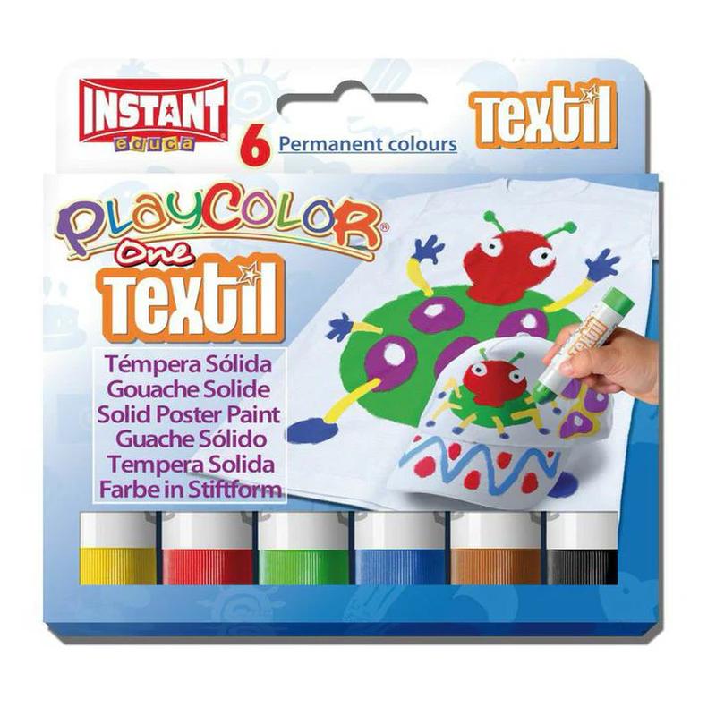 Playcolor One Paint Sticks - Textile 6's