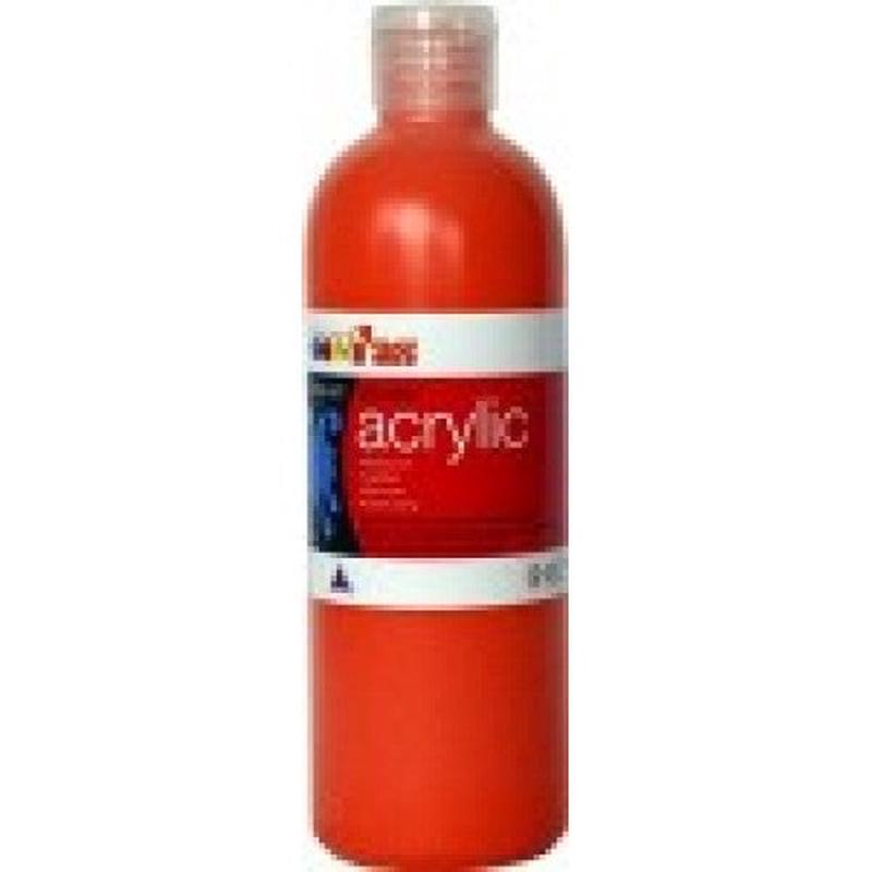 Fluoro Red 500mL - FAS Student Acrylic Paint Fluorescent