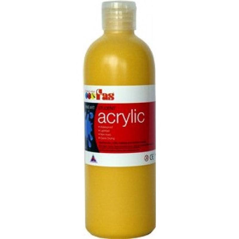 Yellow Oxide 500mL - FAS Student Acrylic Paint