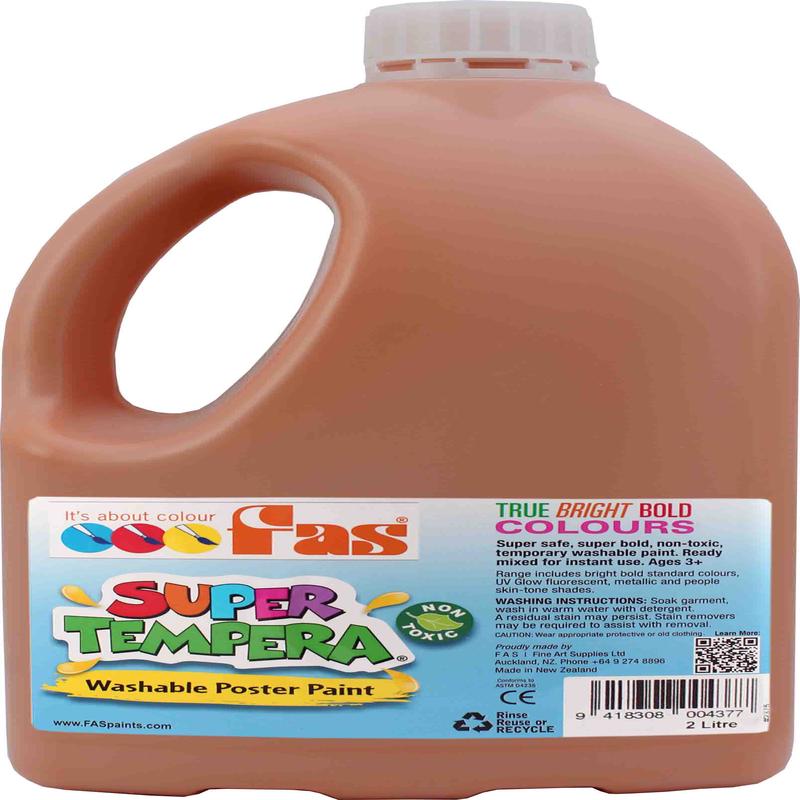 Burnt Sienna (Outback Red) 2L - FAS Super Tempera Poster Paint