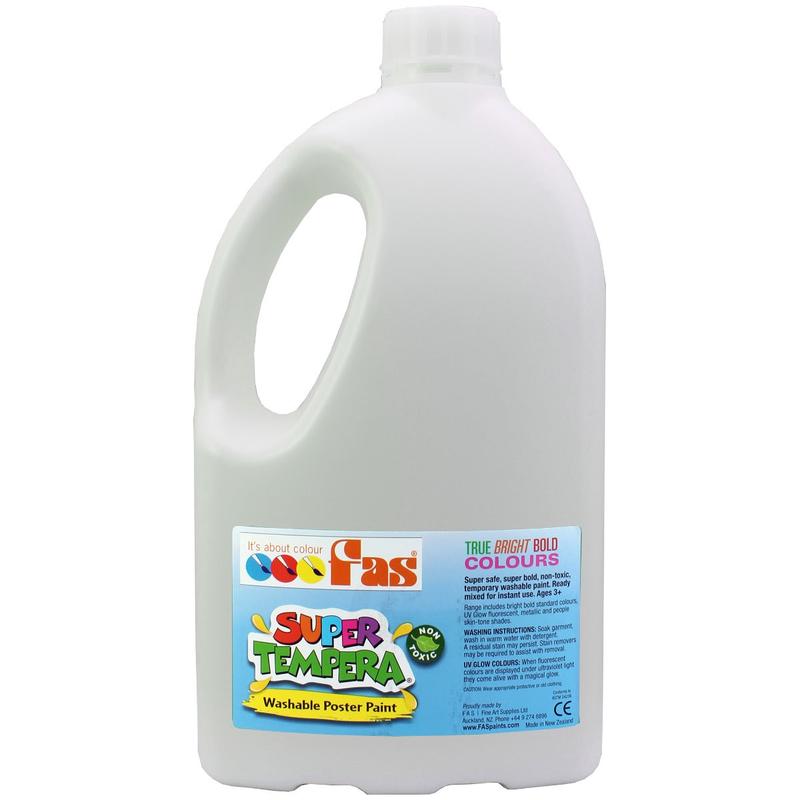 White 2L - FAS Super Tempera Poster Paint