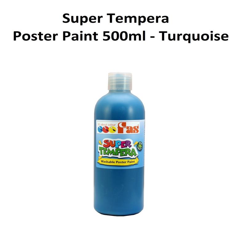 Turquoise 500mL - FAS Super Tempera Poster Paint