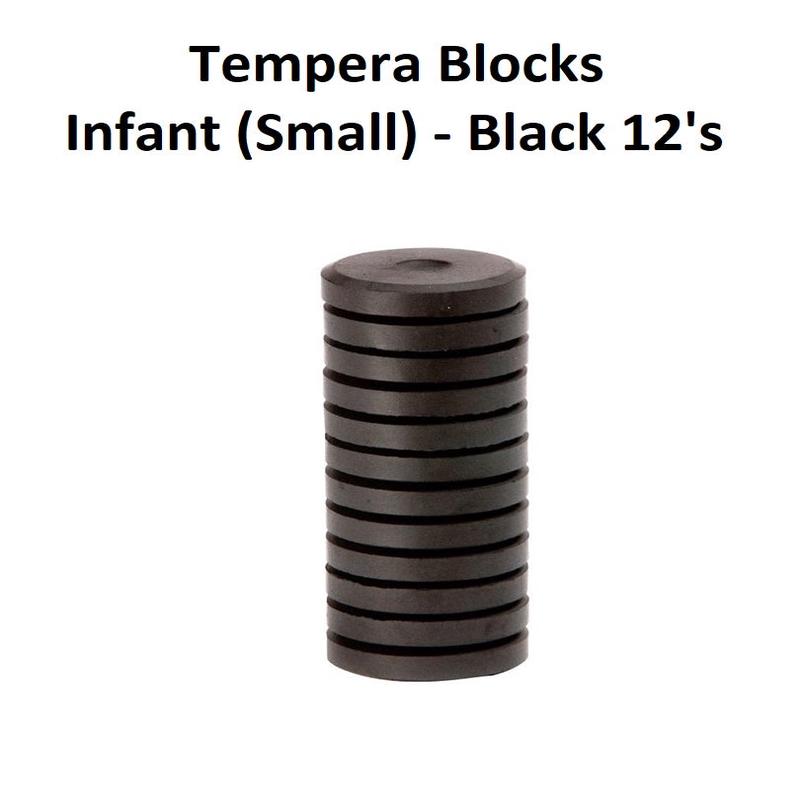 Black 12's - Tempera Blocks Infant (Small)