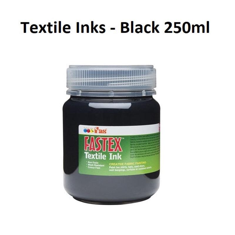 Black 250mL - FAStex Textile Inks