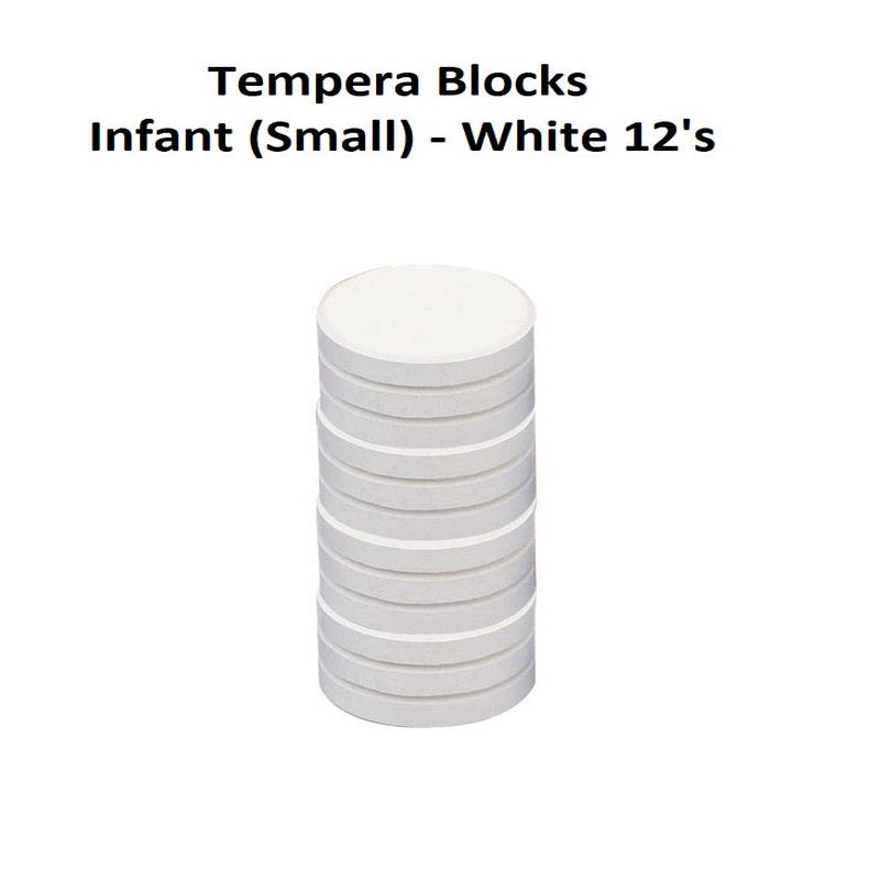 White 12's - Tempera Blocks Infant (Small)