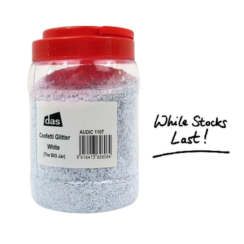 White 1kg - Confetti Glitter