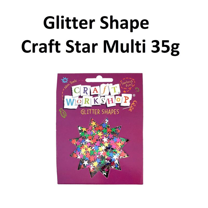 Glitter Shapes - Multi Stars 35g