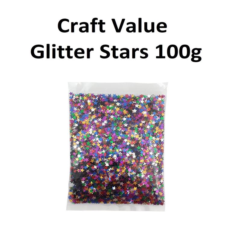 Glitter Shapes - Stars 100g